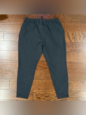 Gymshark Pants Mens XXL Black Arrival Woven Lightweight Ankle Zip Gym Joggers